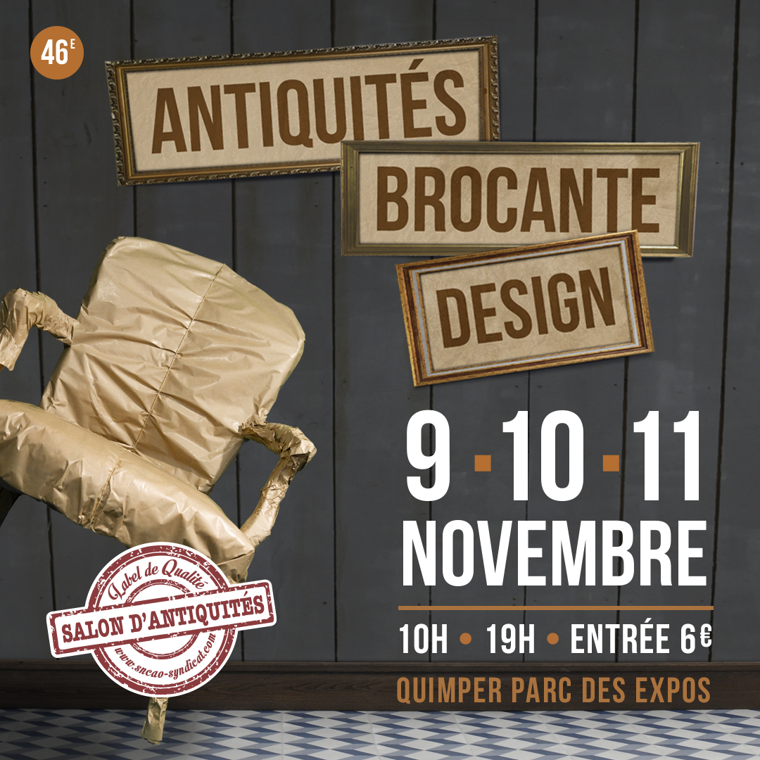 Affiche salon des antiquaires de Quimper 