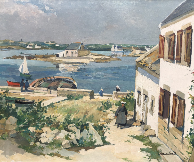 Le port de Saint Cado par Renée Carpentier